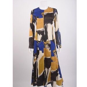 Abstract Print Mini Dress